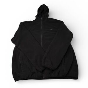 New Balance Men’s Black Fleeced Full Zip sweater Sz L Casual Utility Outdoor